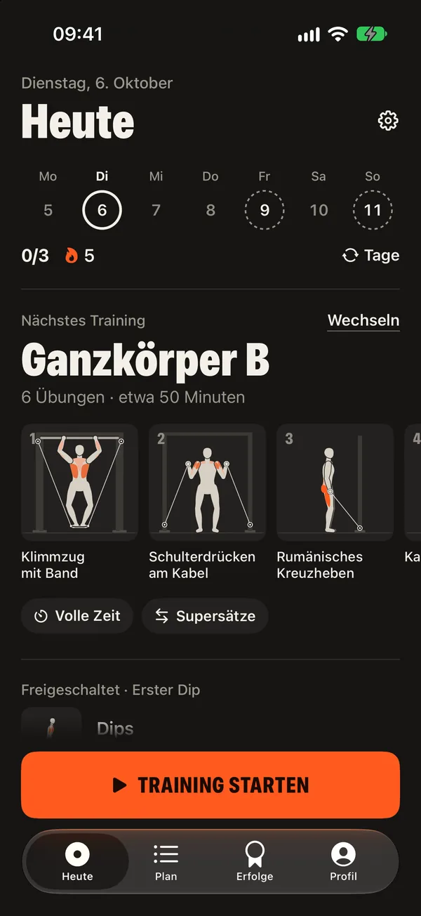 Screenshot von DCFT