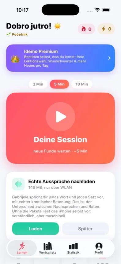Screenshot von Idemo